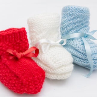 Sapatinho tricô cores
