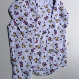 Body longo estampa corujinhas