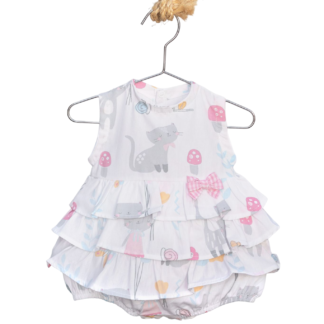 Body babados cogumelos Saldo Última peça