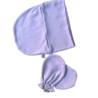 Conjunto de touca e luvas cores