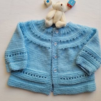 Casaco tricô azul  1