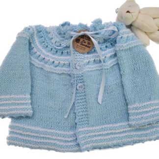 Casaco tricô azul 2