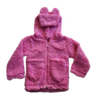 Casaco teddy cores com zíper