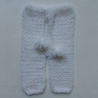 Calça crochê branca
