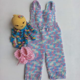 Macacão crochê colorido