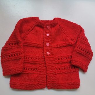 Casaco  tricô vermelho