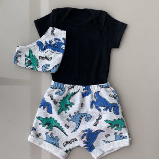 Conjunto 3 peças dinossauros