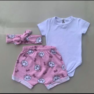Conjunto menina gatinhas