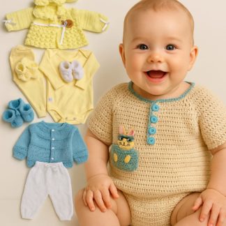 Conjunto linha cru unissex