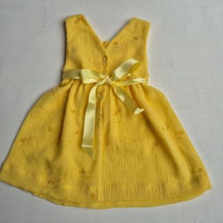 Vestido sem manga crepe de algodão