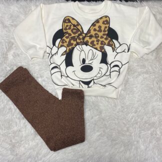 Conjunto Minnie laço